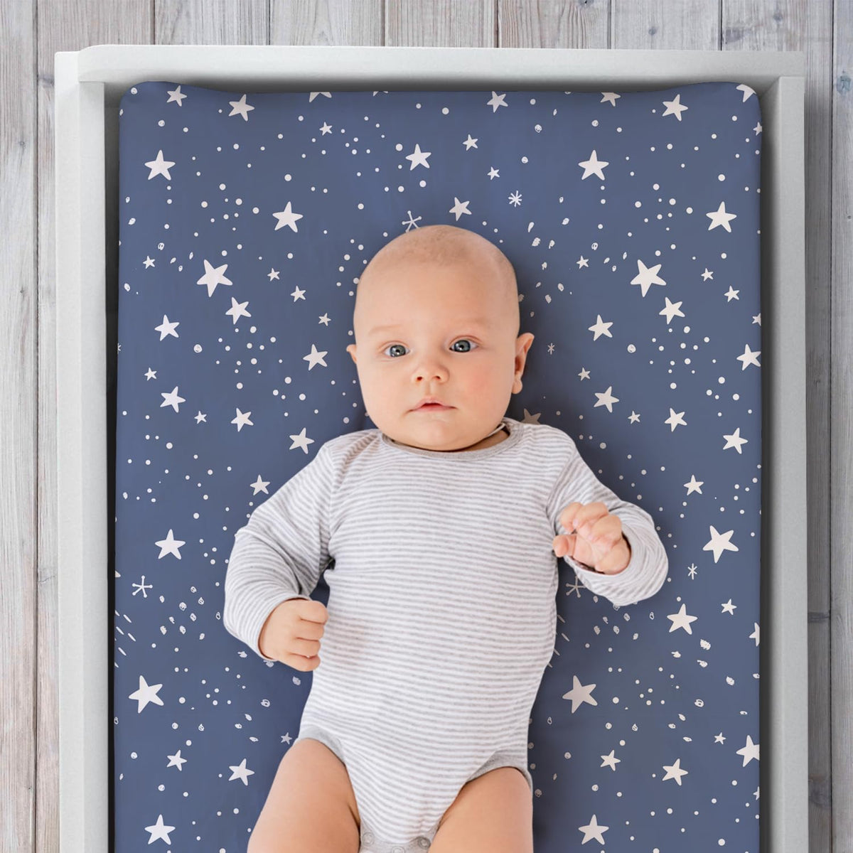 The Peanutshell - Fundas cambiadoras para niños o niñas, unisex, paquete de 3, ballena náutica