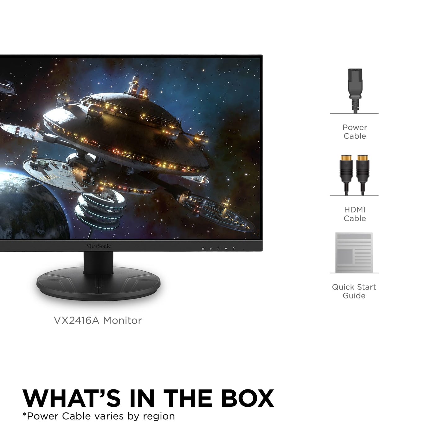 Monitor Gamer Viewsonic VX2416A 24 Pulgadas IPS 120HZ FullHD 1080P 1ms
