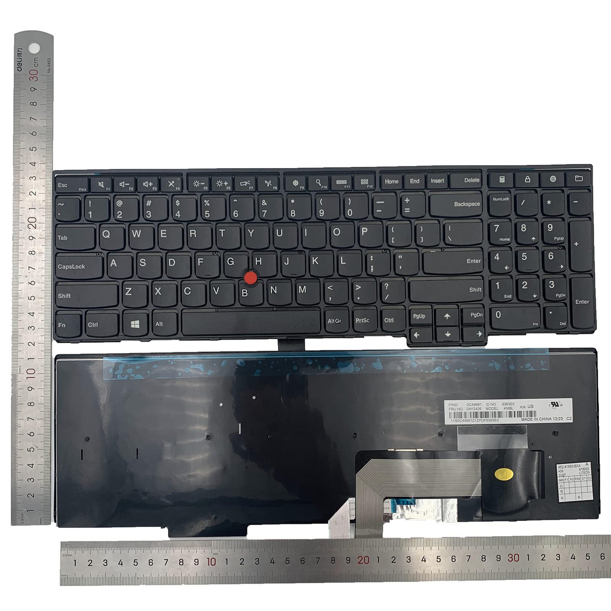 Repuesto Portátil Tiugochr Lenovo ThinkPad Negro con Teclado de Señalización