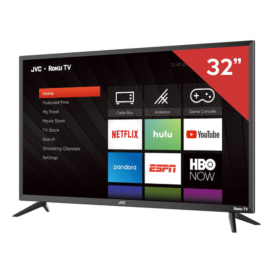 Televisor JVC Smart TV HD Frameless 32 Pulgadas Roku TV