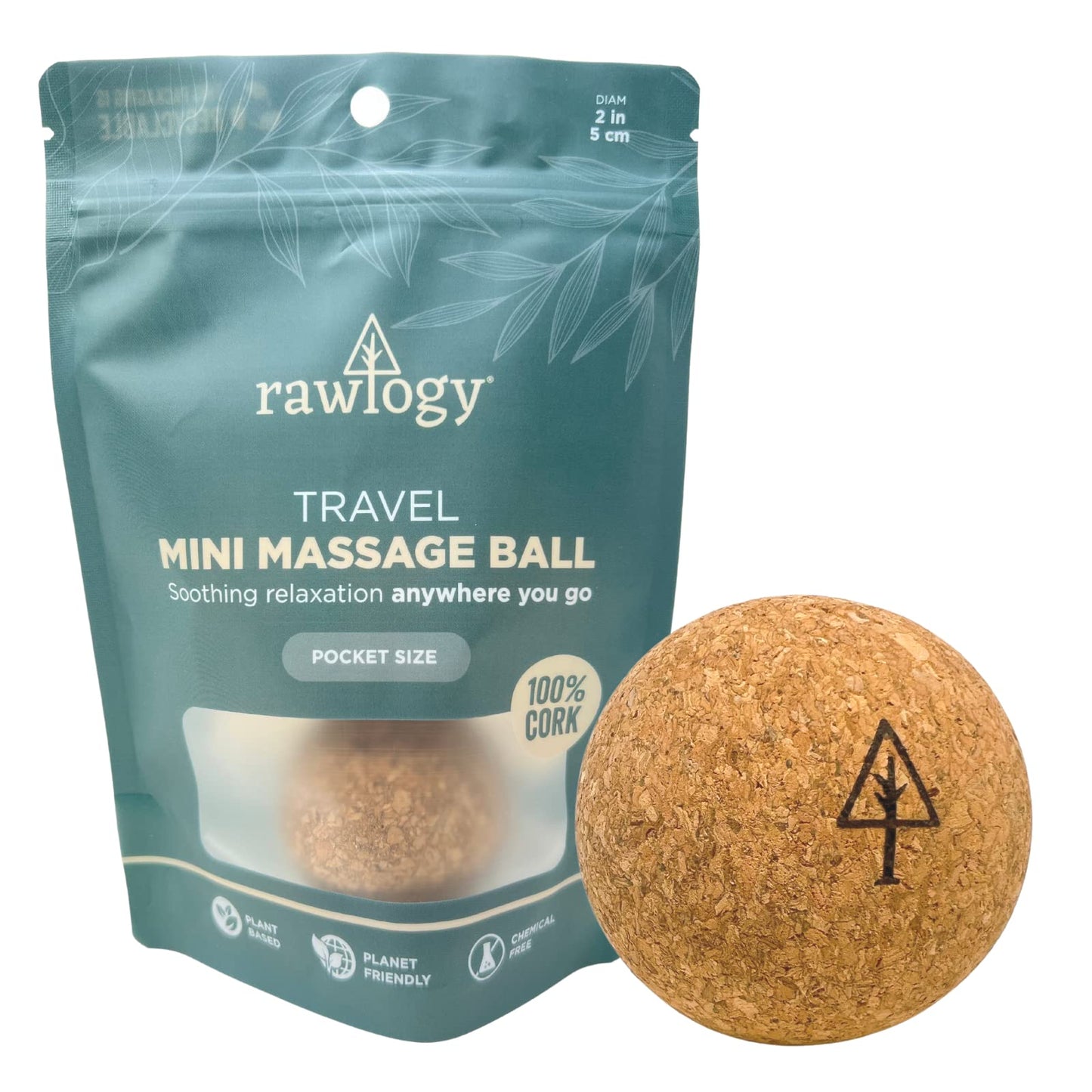 Pelota de Masaje Rawlogy Corcho Ultra Firme Mini 1.9"