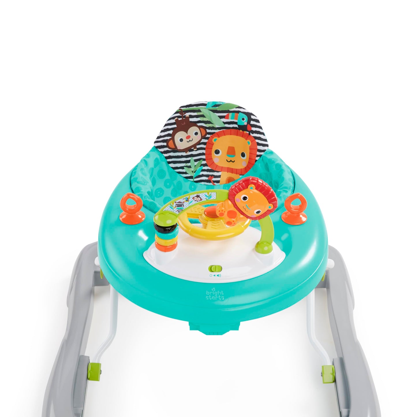 Bright Starts Zig Zag Zebra Walker with Easy Fold Frame for Storage, Ages 6 months +