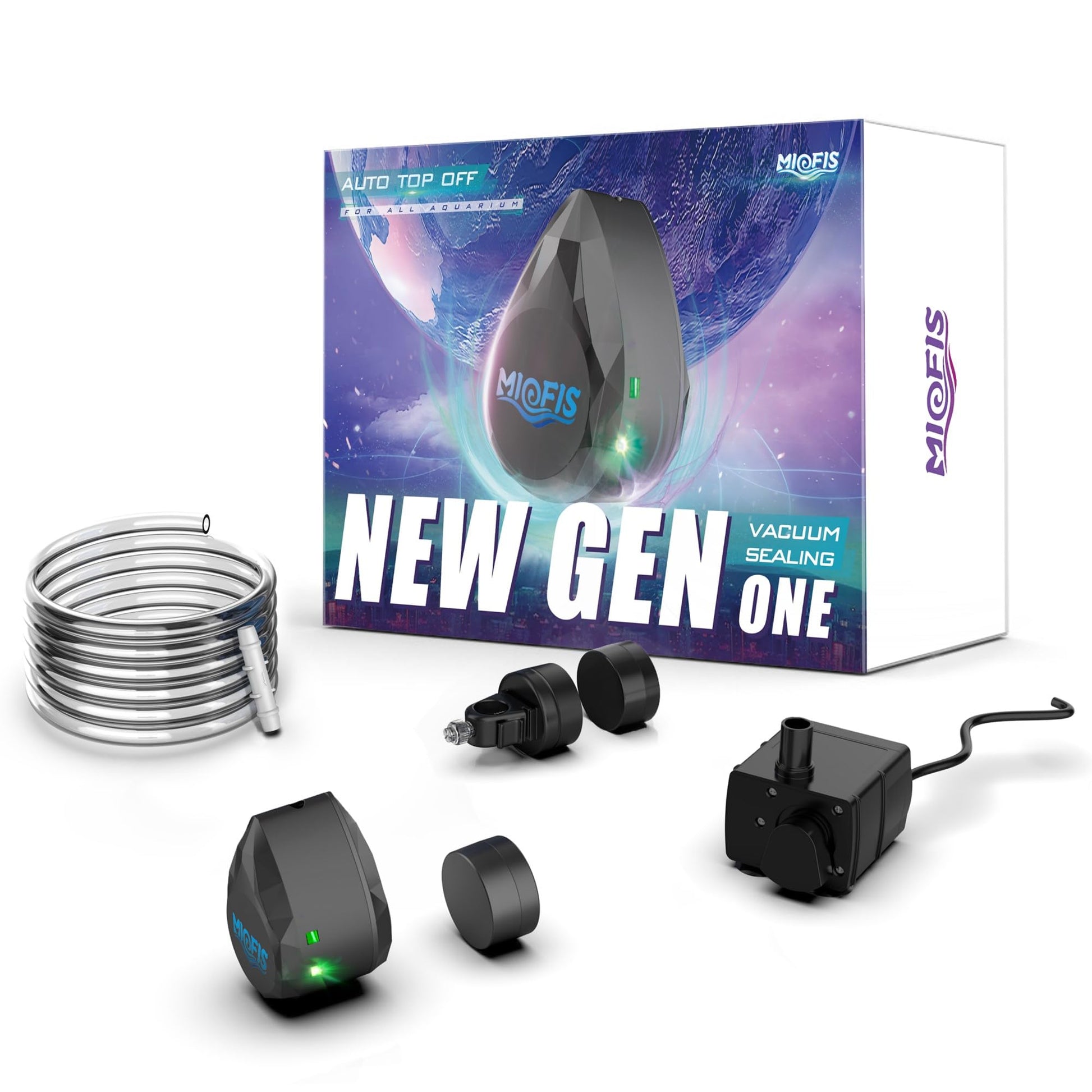 Sistema de Recarga Automática Miofis ATO NewGen One Azul con Sensor Óptico Dual para Acuario de Agua Salada