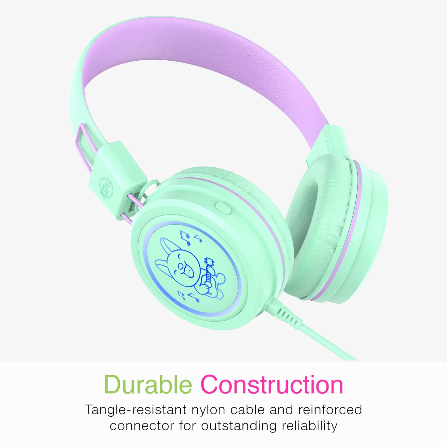 Auriculares MEE audio KidJamz KJ55 USB-C LED Multicolores para Niños
