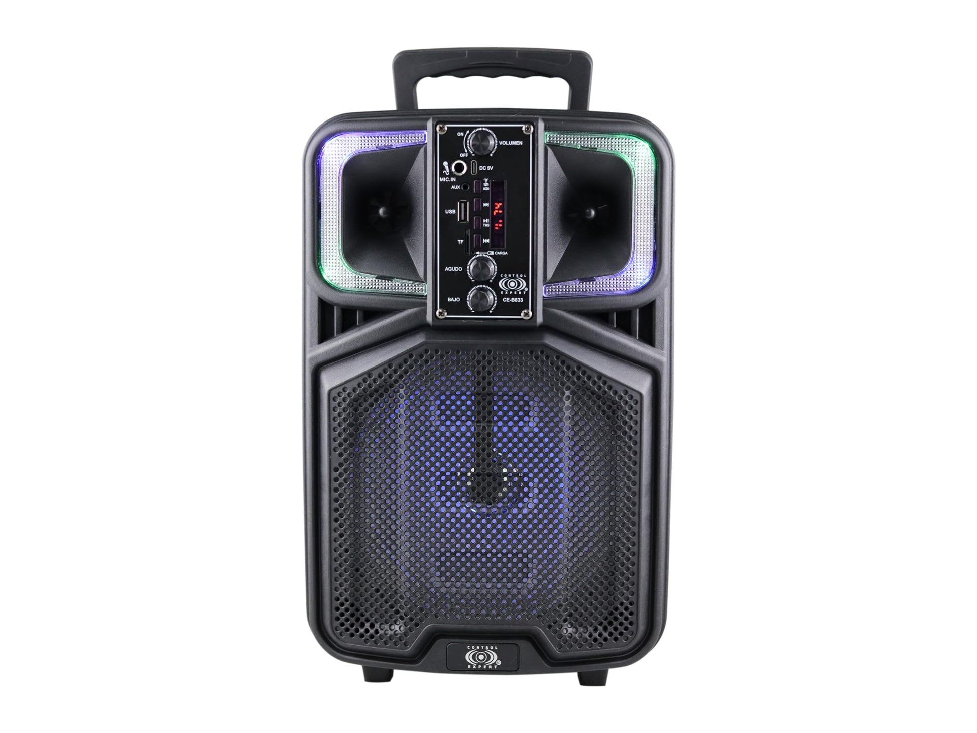 CONTROL EXPERT Bocina Amplificada De 8 Pulgadas TWS USB Radio FM 20w