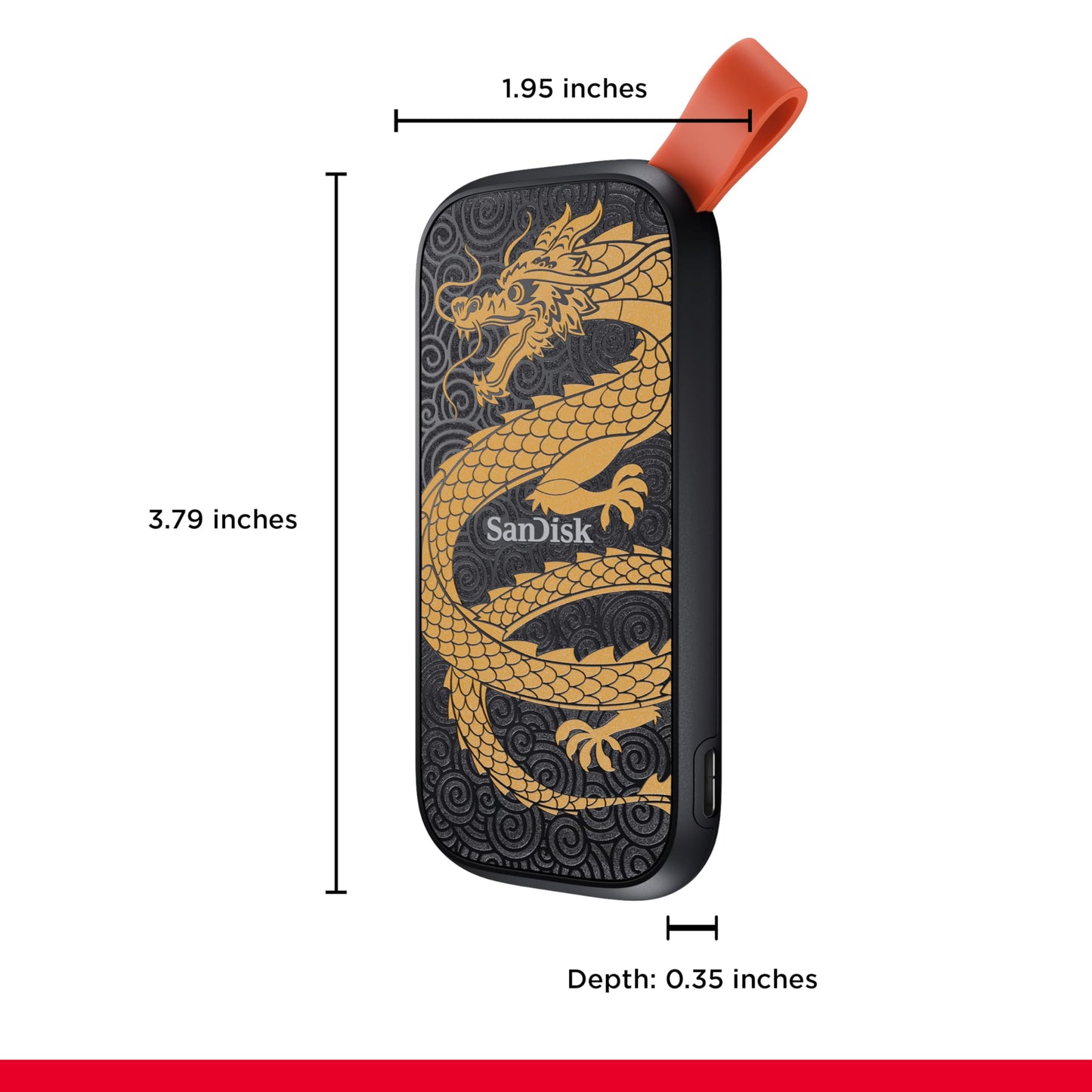 SSD Portátil SanDisk Dragon Edition 1 TB Firmware Actualizado