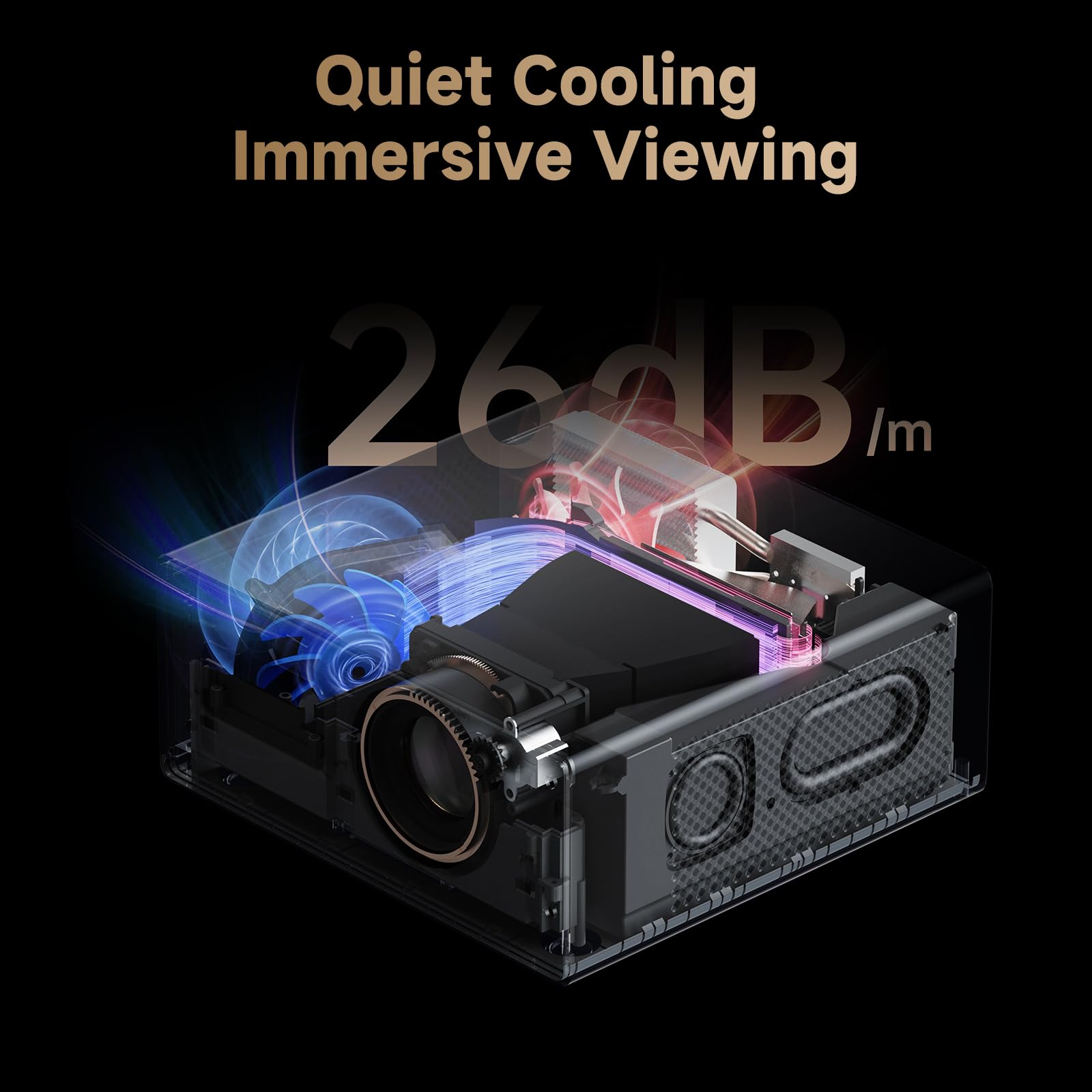 Proyector 4K Wanbo X5 Pro Negro Bluetooth WiFi Enfoque Automático para Cine en Casa