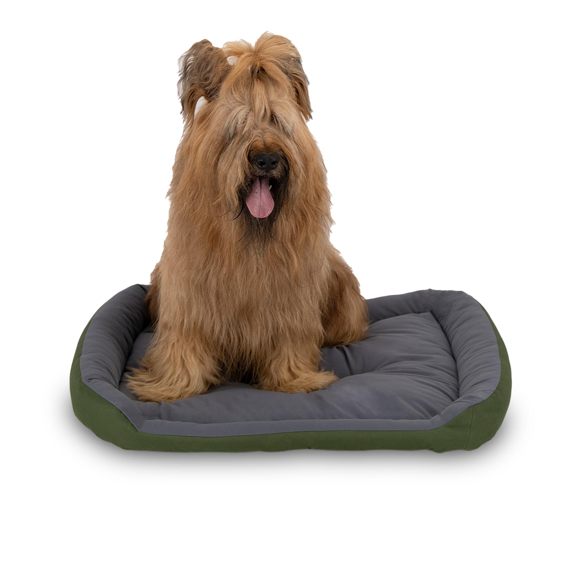 Cama para Perro Hills Verde Gris Resistente y Confortable con Relleno Suave