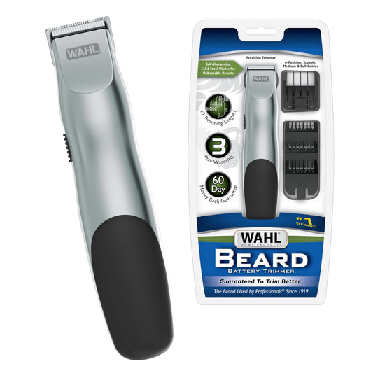 Recortadora Wahl Groomsman Plata Funciona con Pilas para Hombre