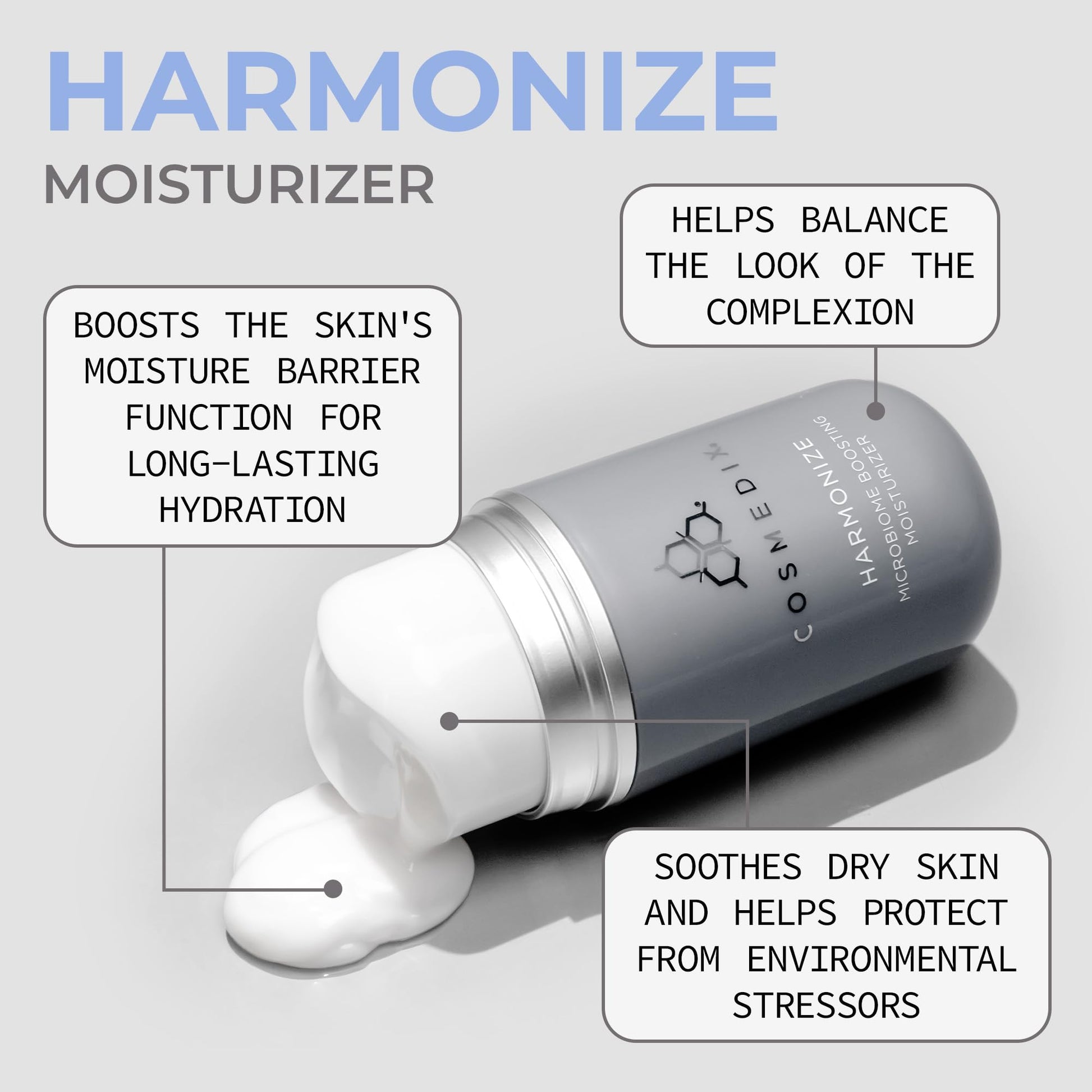 COSMEDIX Harmonize Microbiome Boosting Hidratante, 1.6 fl. oz.