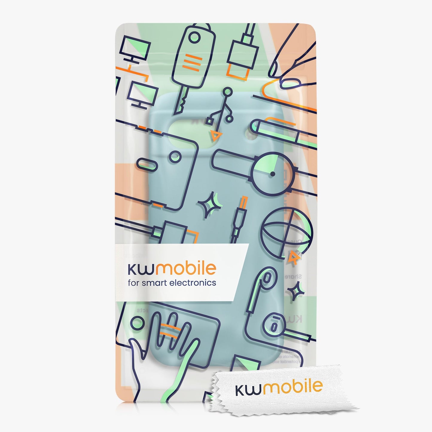 kwmobile Carcasa Compatible con Google Pixel 8a Funda - Case TPU y Silicona antigolpes - Apto Carga inalámbrica - Noche ártica