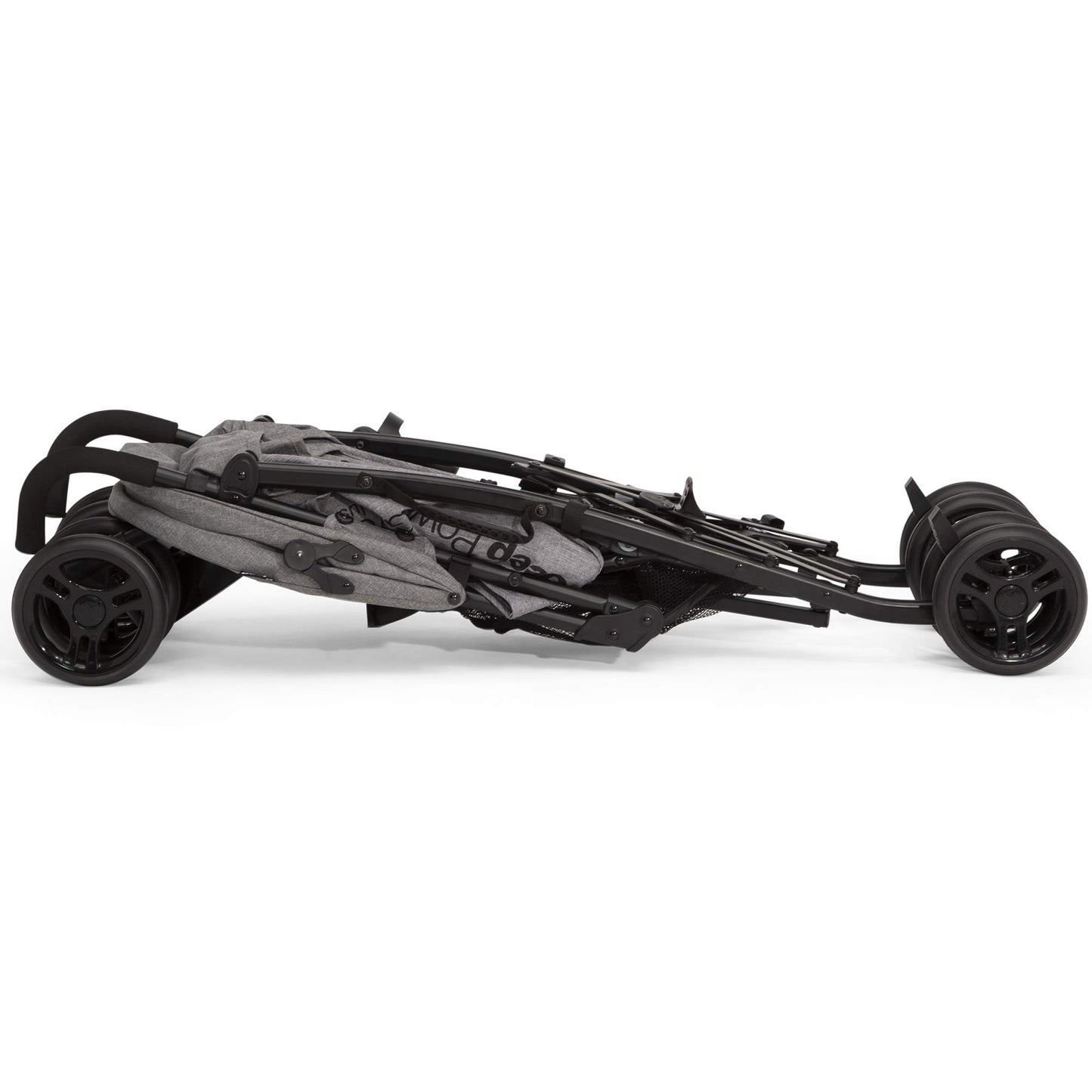 Jeep PowerGlyde Plus - carriola de viaje ligero para niños, con marco de aluminio, reclinación de 4 posiciones, cesta de almacenamiento extragrande, gris
