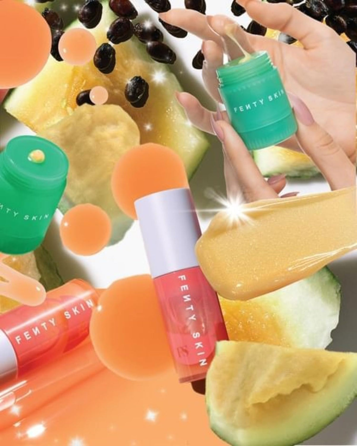 Aceite hidratante y fortalecedor para labios Fenty Skin Fenty Treatz Kalahari Melon