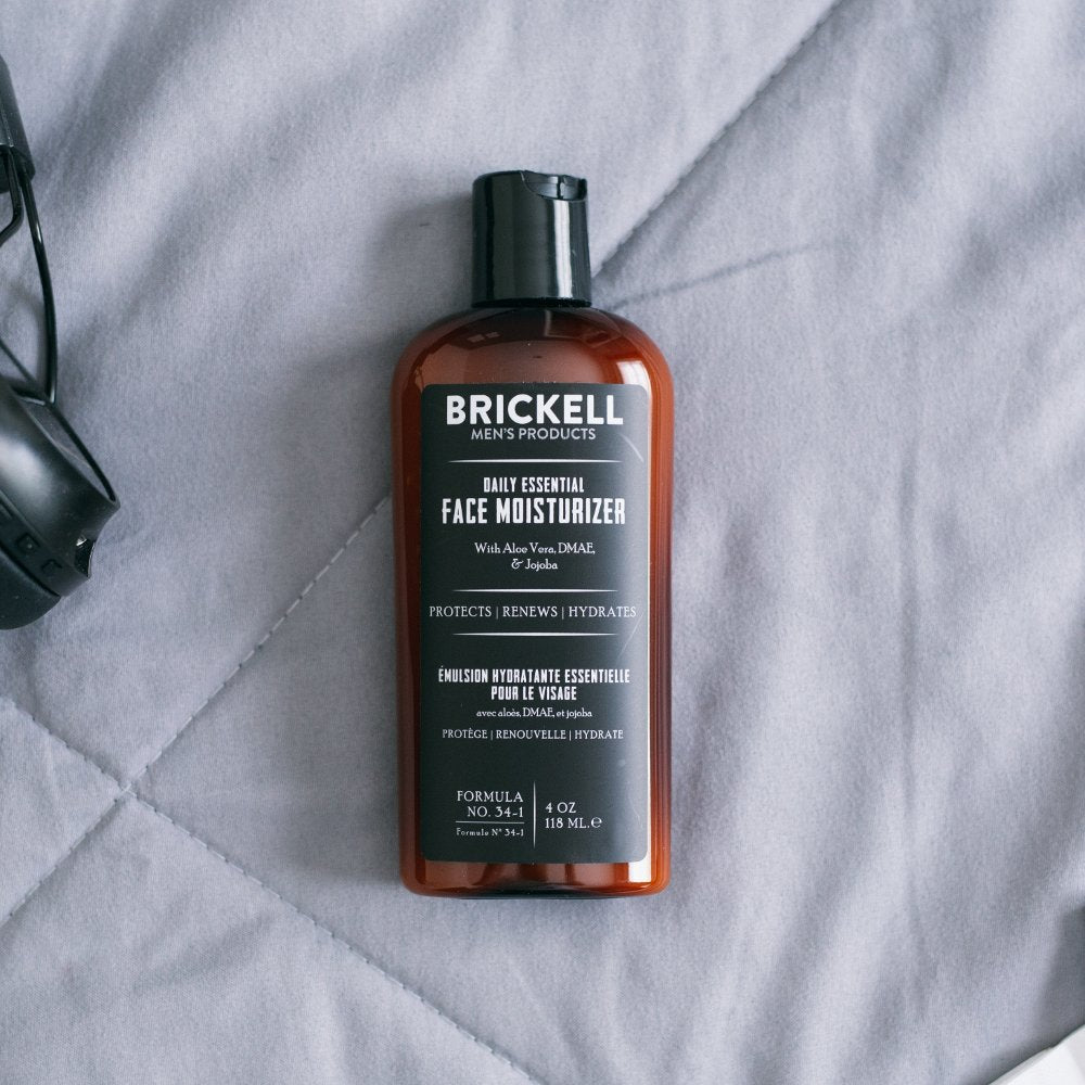 Brickell Men's Products Daily Essential Face Moisturizer, 4 Ounce