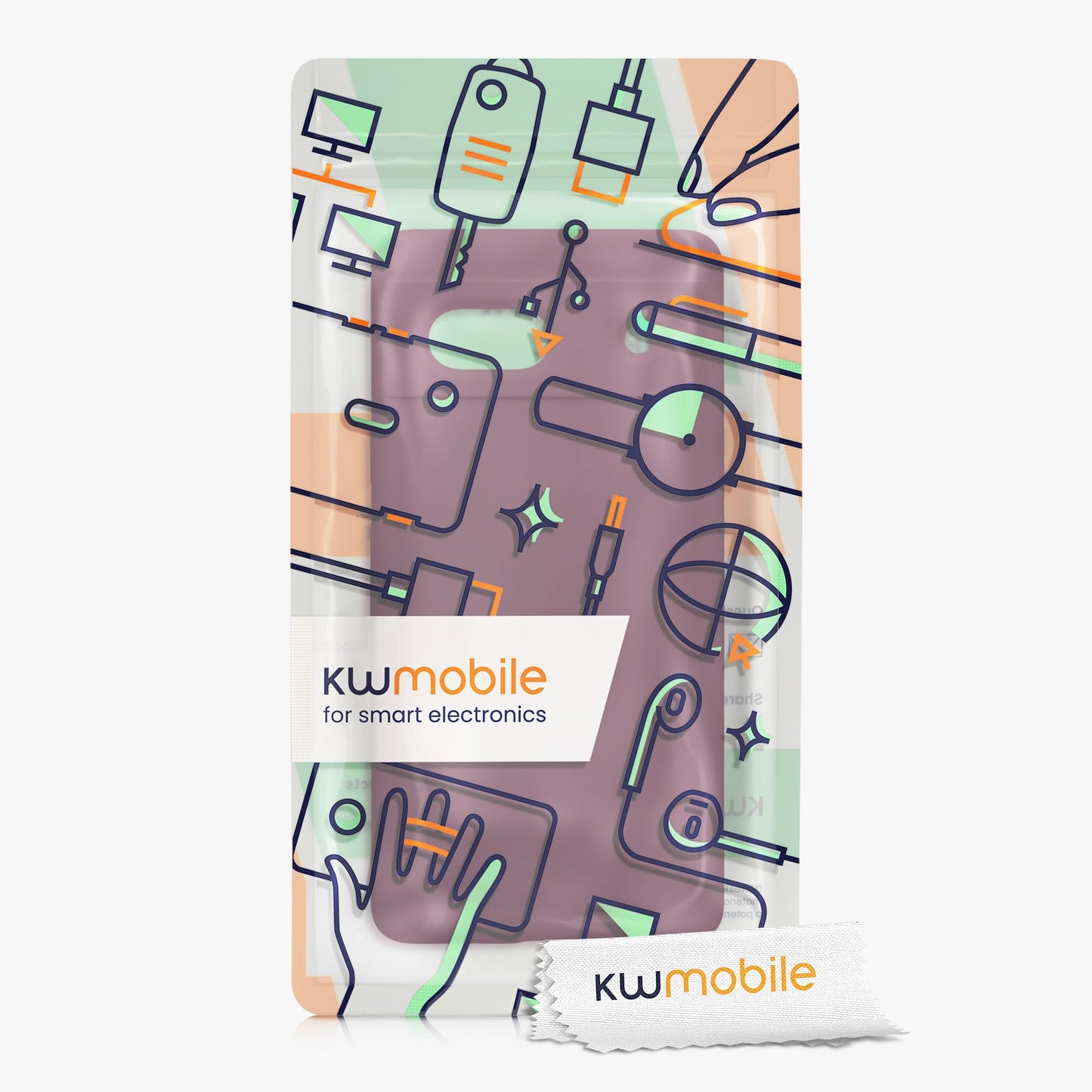 kwmobile Carcasa Compatible con Google Pixel 7a Funda - Case TPU y Silicona antigolpes - Apto Carga inalámbrica - Violeta Burdeos
