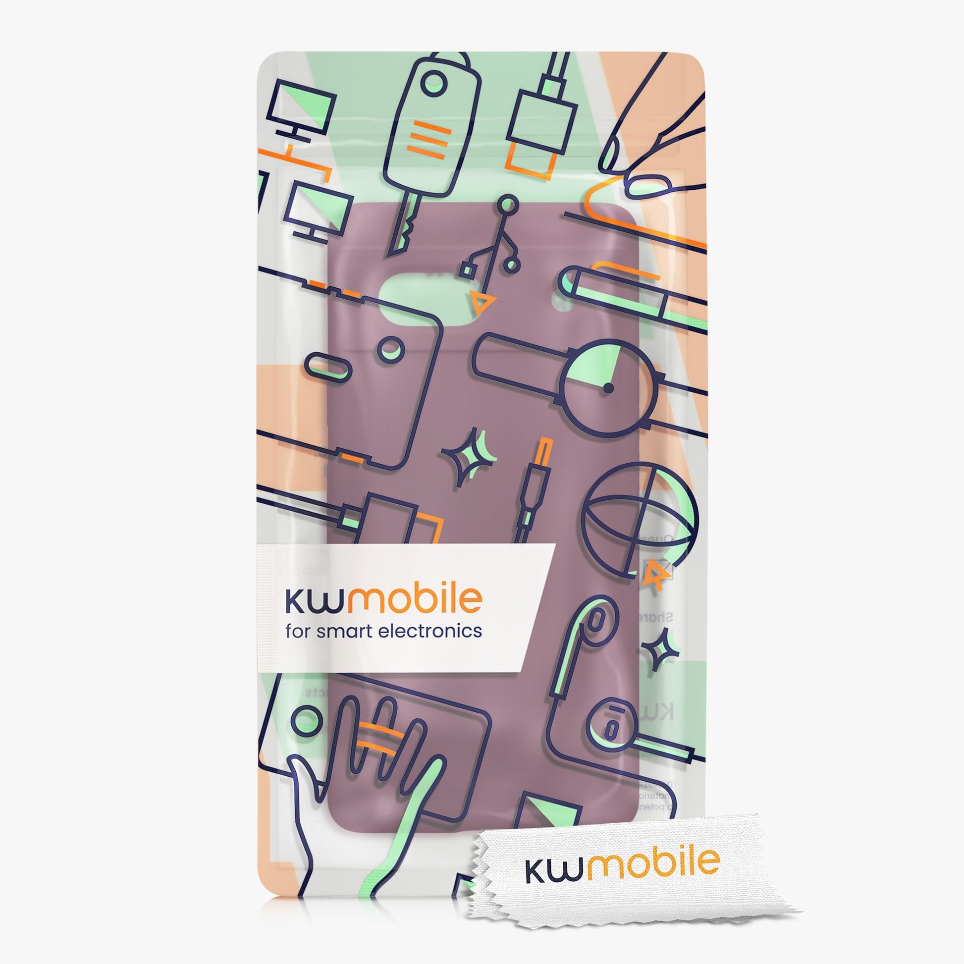 kwmobile Carcasa Compatible con Google Pixel 7a Funda - Case TPU y Silicona antigolpes - Apto Carga inalámbrica - Violeta Burdeos