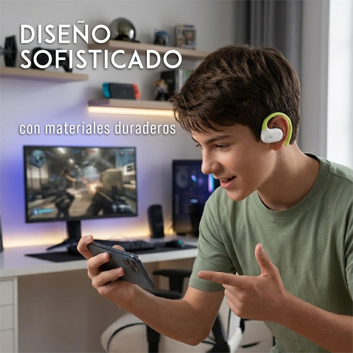 Audífonos Oído Abierto havit Neon BT 5.4 IPX5 64h