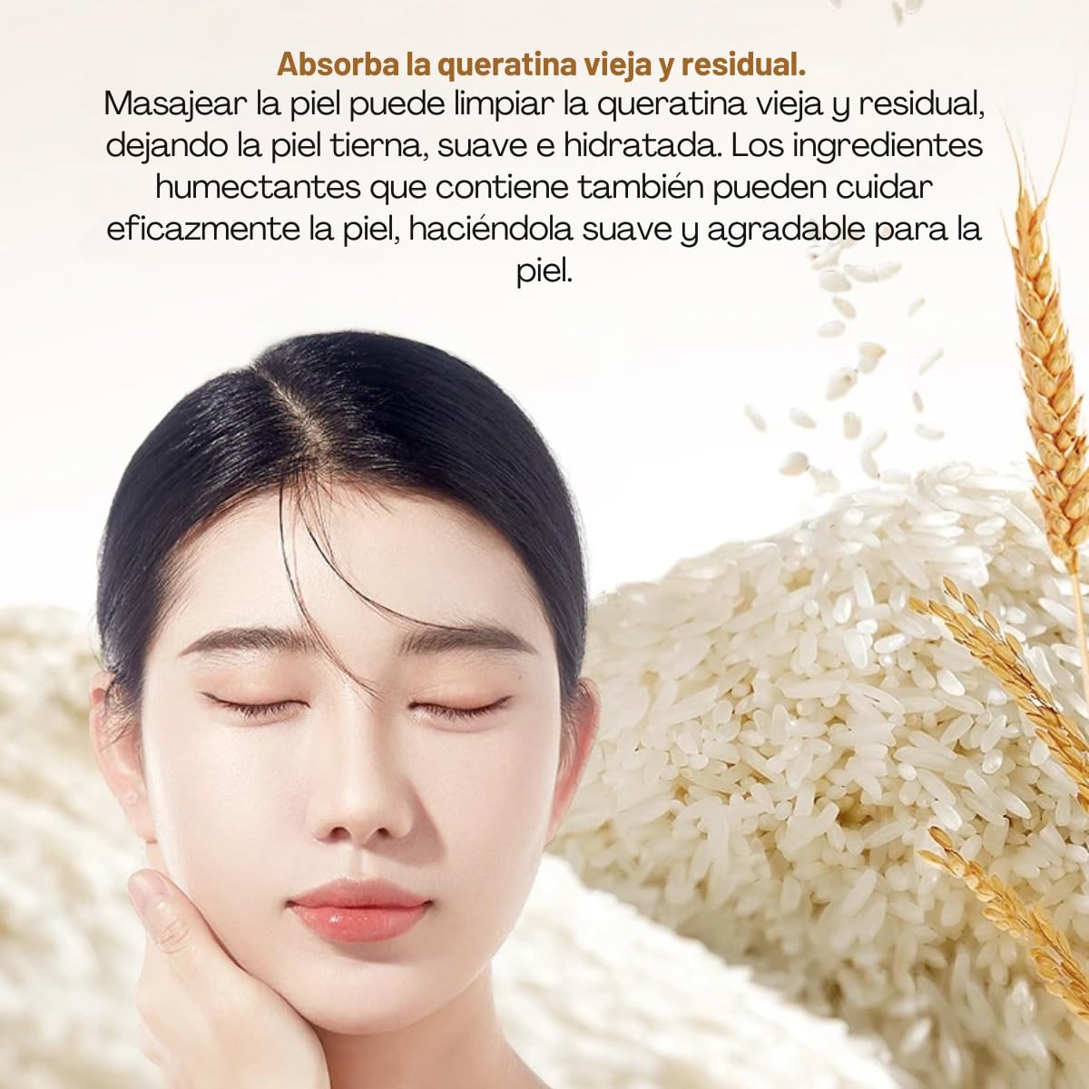 Set Cuidado Facial Crema Ojos Eliminar Ojeras Exfoliante Facial Elimina Impurezas Mascarilla Hidratante y Humectante Extracto Arroz Suaviza Piel Elimina Manchas Blanquea Rutina Completa Skin-Care