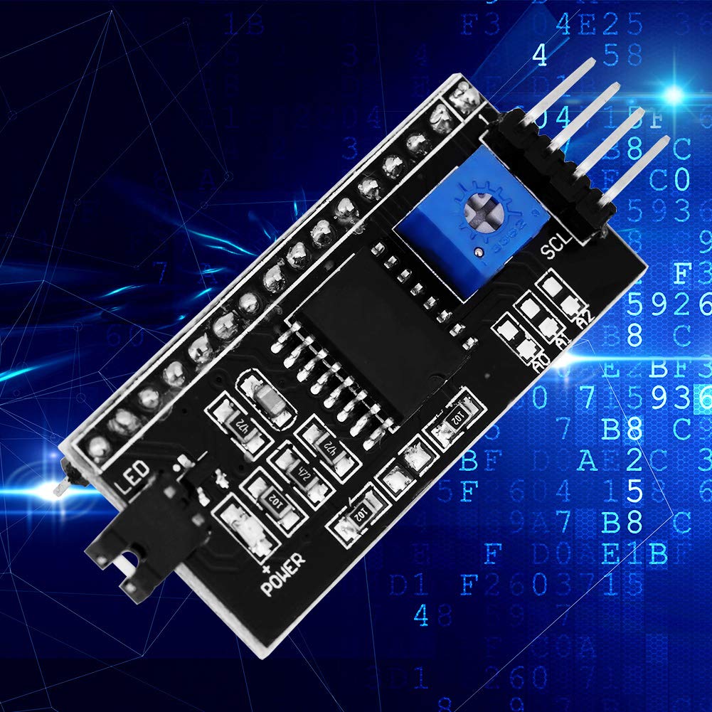 Placa Adaptador IIC/I2C YWBL-WH 5V Convertidor Módulo para 1602 LCD
