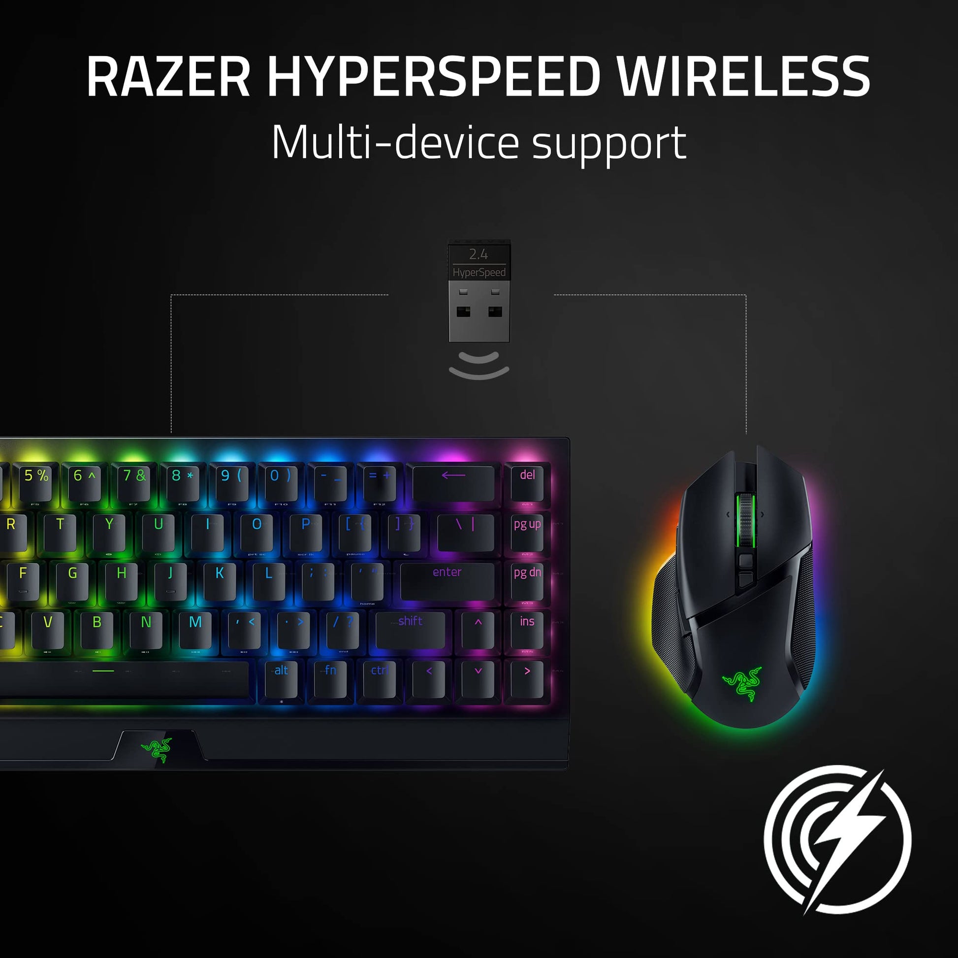 Mouse Ergonomico Inalambrico Razer Basilisk V3 Pro Personalizable para Juegos Reacondicionado
