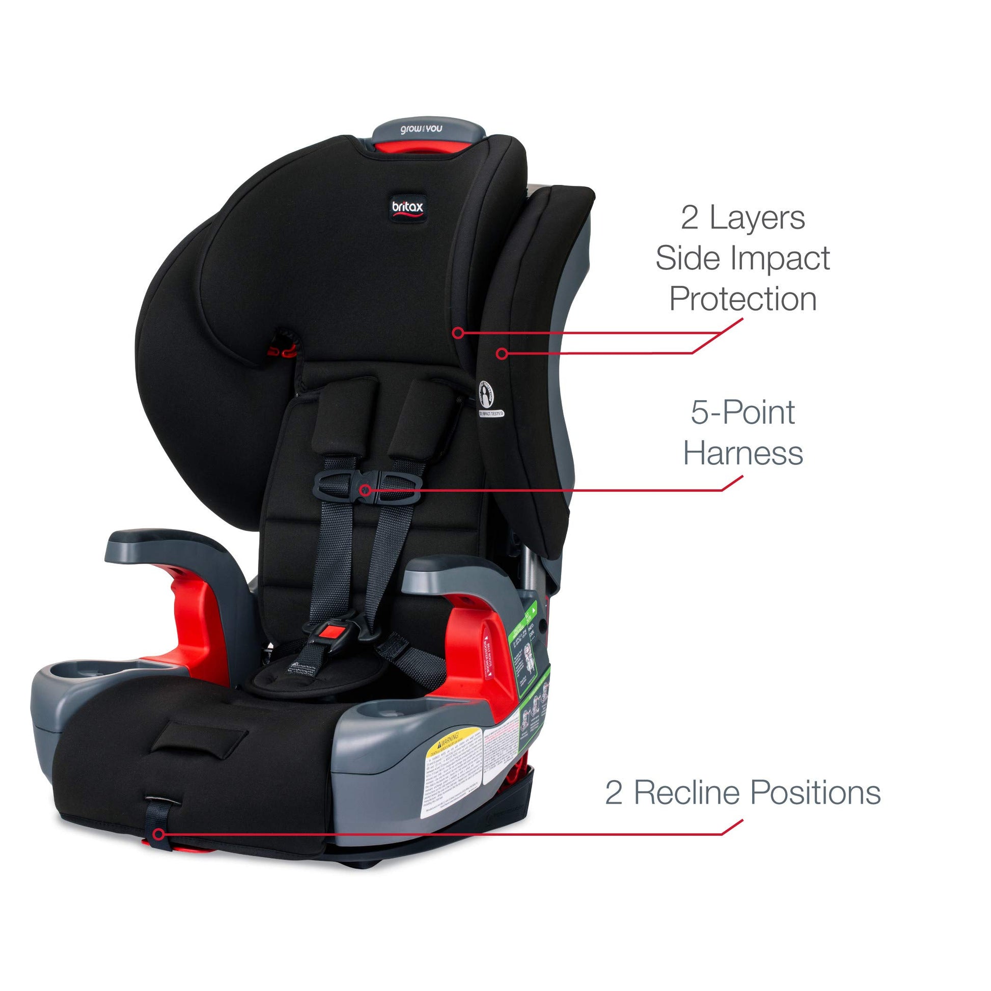 Britax Autoasiento Grow With You, Dusk, Paquete De 1 Count