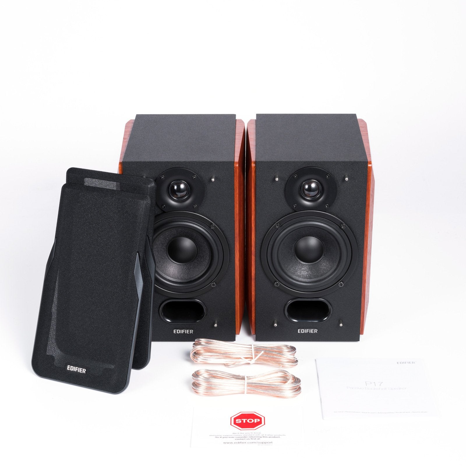 Altavoces Pasivos Edifier P17 Negro con Soporte Integrado para Colgar en la Pared