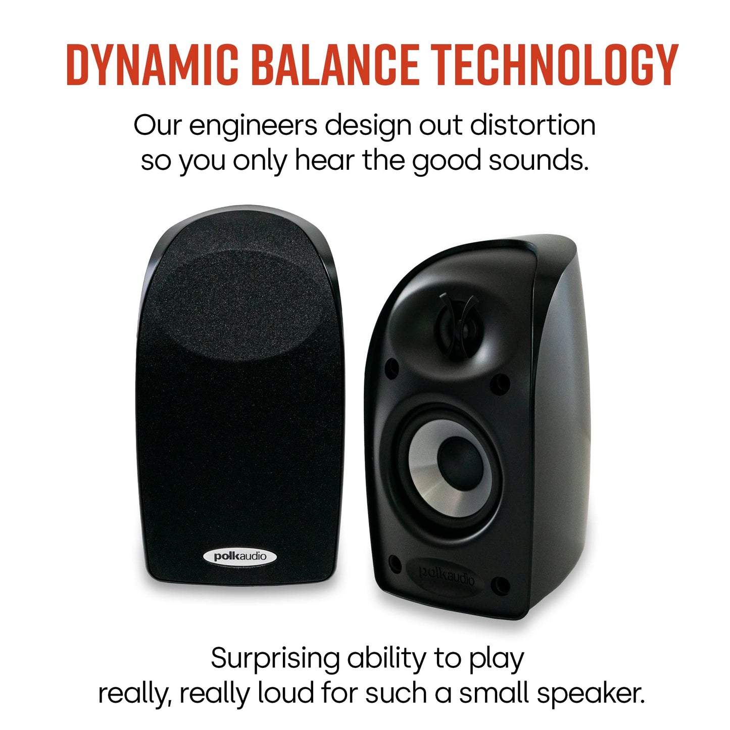 Polk Audio TL1 - Bocinas (Bocina set unit, Tabletop/bookshelf, Satellite, 120 - 22000, Black, Wired)