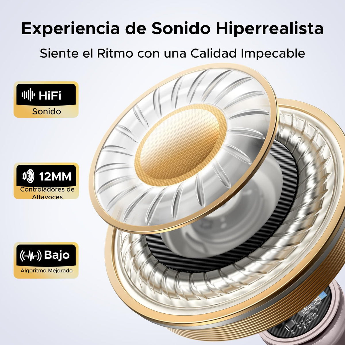 Audífonos Inalámbricos UGREEN ClipBuds Bluetooth 6.0 30H con 4 Micrófonos