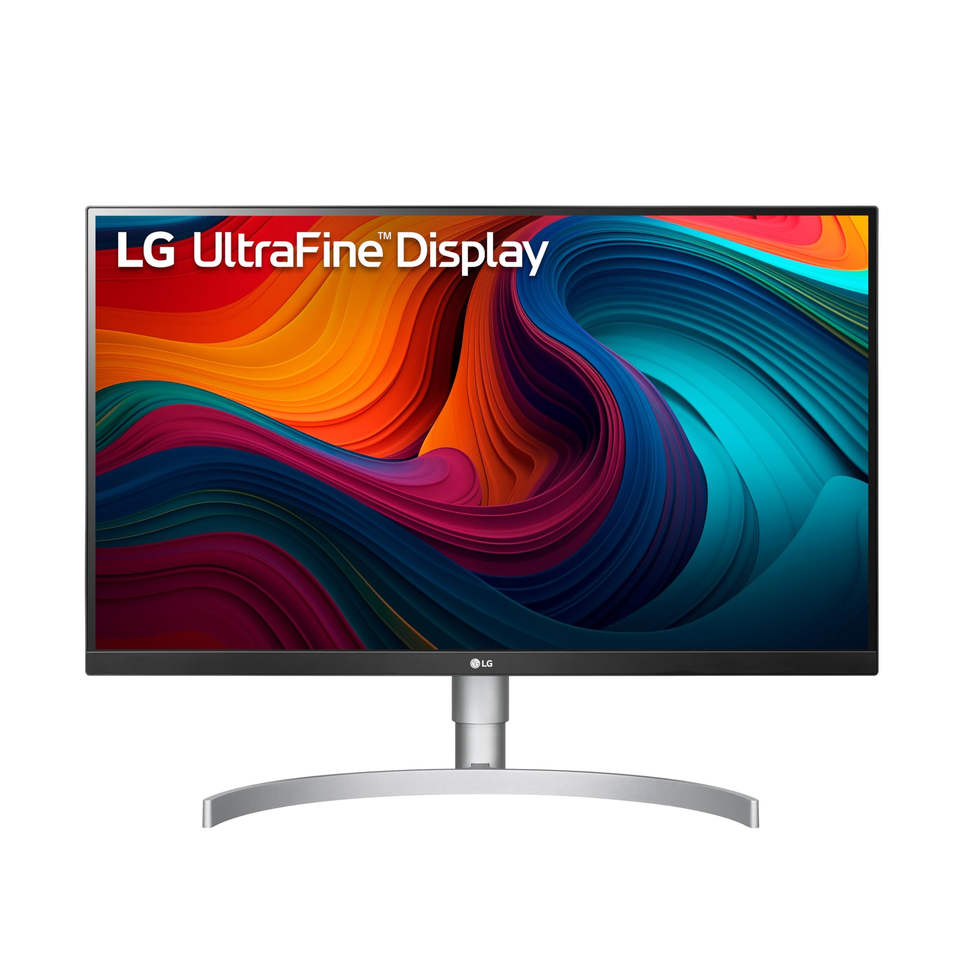 Monitor de Computadora LG Ultrafine 27 Pulgadas Blanco Plateado UHD 4K IPS con VESA DisplayHDR 400, AMD FreeSync y USB-C