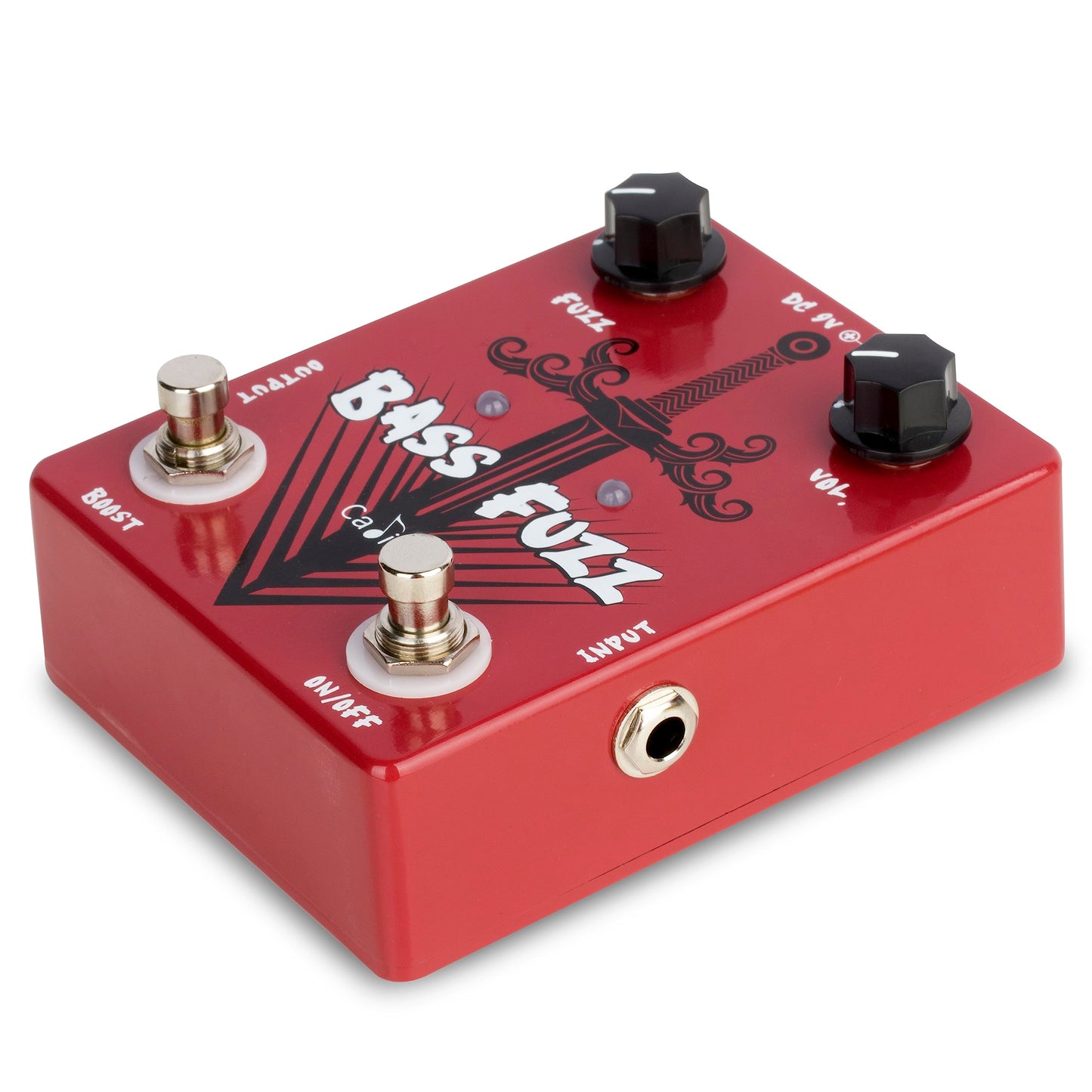 Caline CP-82 Pedal de bajo FUZZ con efecto Boost True Bypass 9V Pedal de bajo