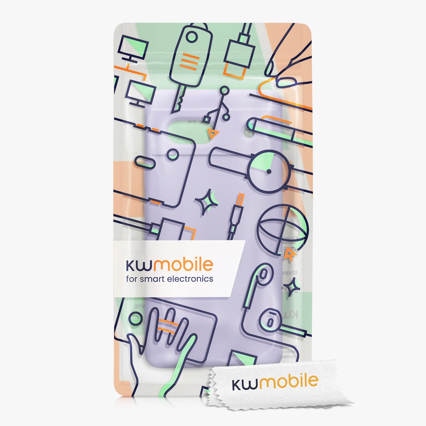 kwmobile Carcasa Compatible con Google Pixel 7a Funda - Case TPU y Silicona antigolpes - Apto Carga inalámbrica - Lila
