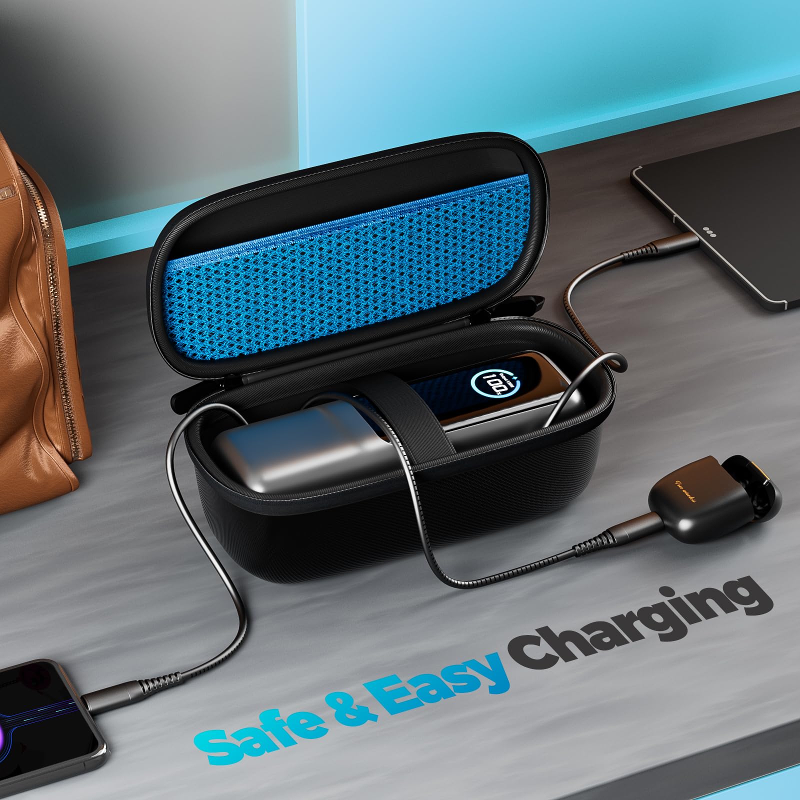 Estuche Viaje ProCase Negro Compatible con Anker Laptop Power Bank 25000mAh 165W