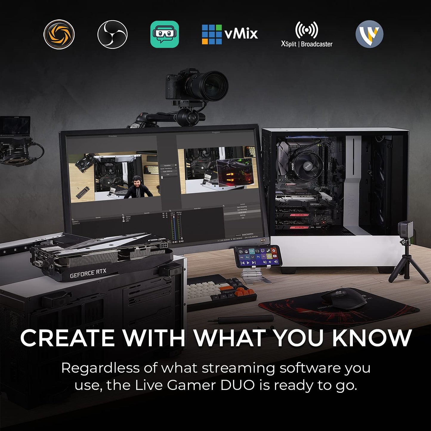 AVerMedia Live Gamer Duo. Tarjeta de Captura de vídeo Dual HDMI 1080p (GC570D)
