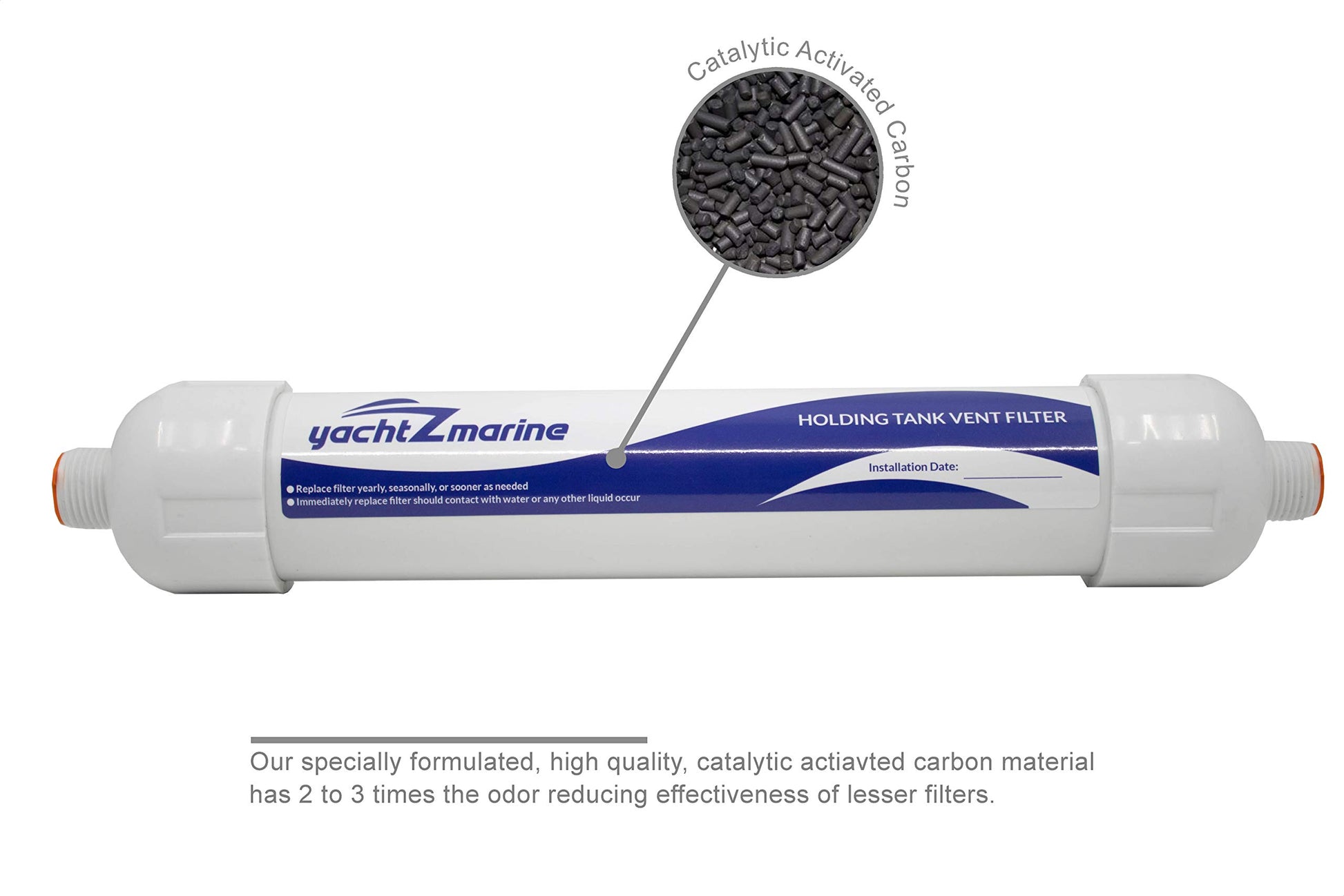 Filtro de ventilación para tanque de sujeción, se adapta a aplicaciones de manguera de ventilación de 5/8 pulgadas, reemplazo genérico directo para: Dometic, ECO, DVF, Sealand, SaniGuard – Filtros de