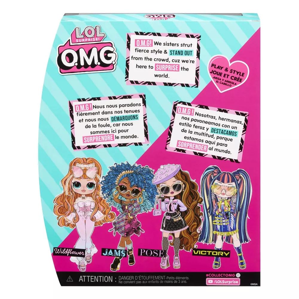 L.O.L. Surprise! O.M.G. Muñeca de Moda - JAMS - Incluye muñeca, múltiples sorpresas y fabulosos Accesorios - Edad: 4+ años