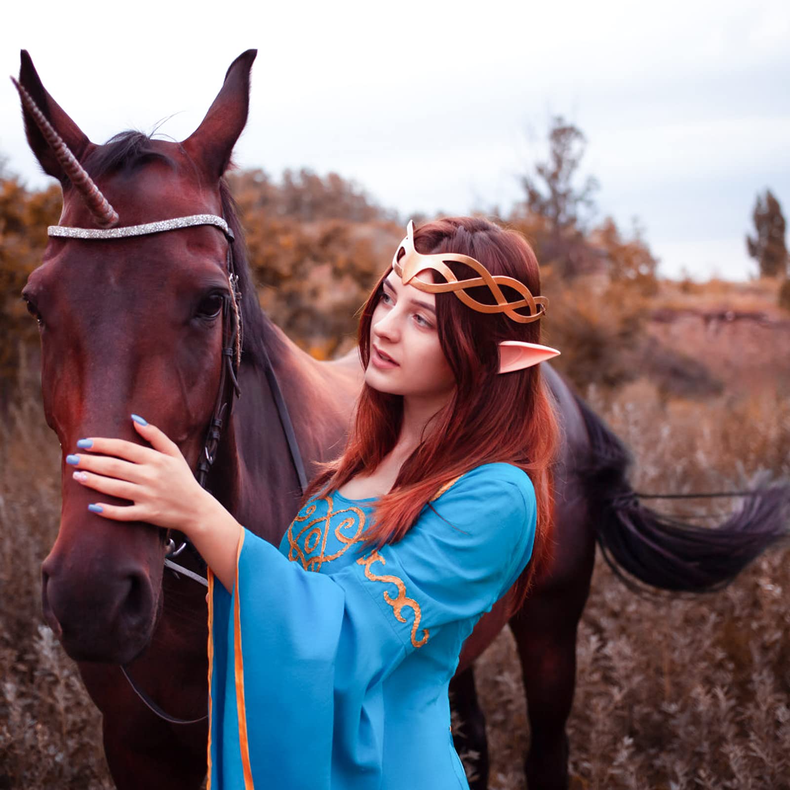 Accesorios de Cosplay Orejas de Elfo con Puntas Suaves y Puntiagudas para Anime y Fiestas