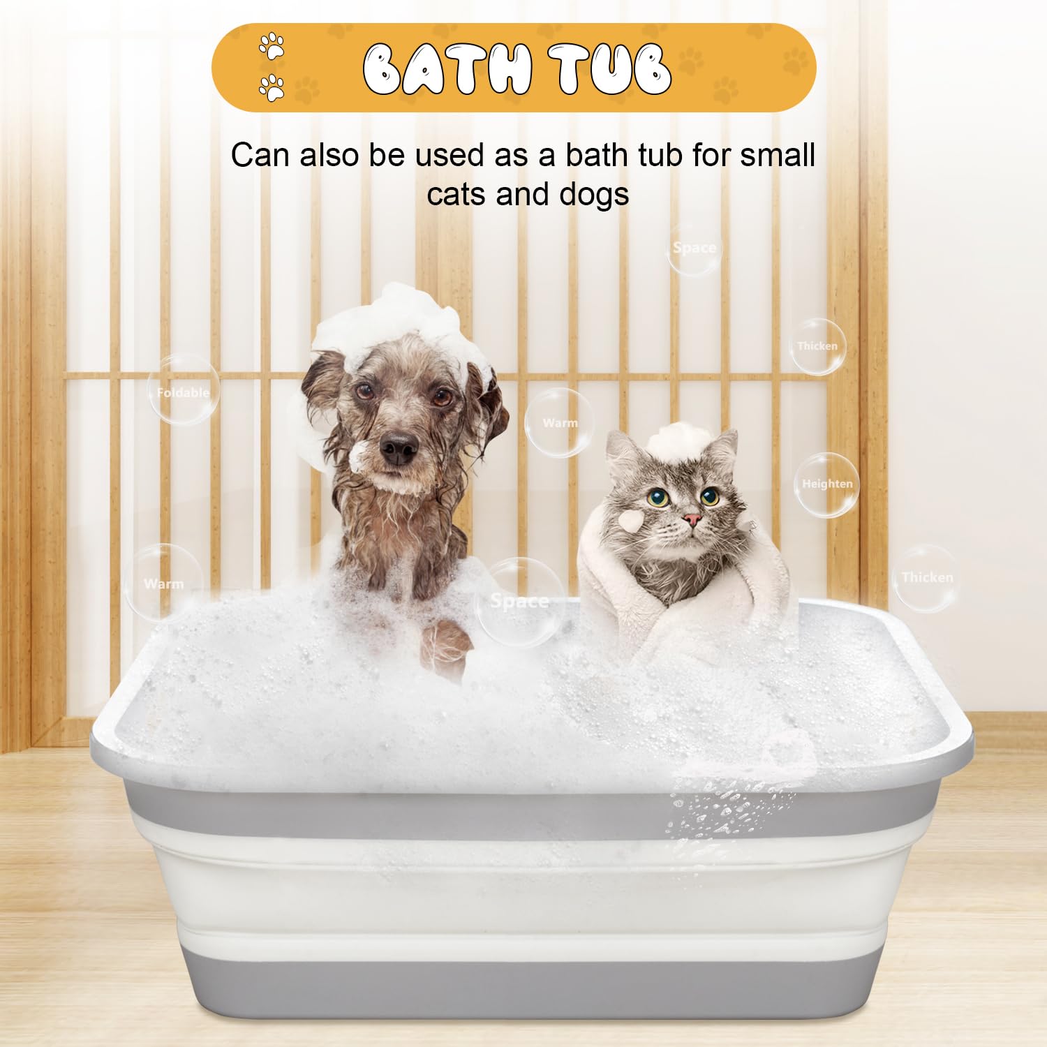 Maohegou Caja de arena para gatos mayores, artríticos, enfermos y frágiles discapacitados, baja entrada, caja de arena abierta para gatos mayores (un paquete)