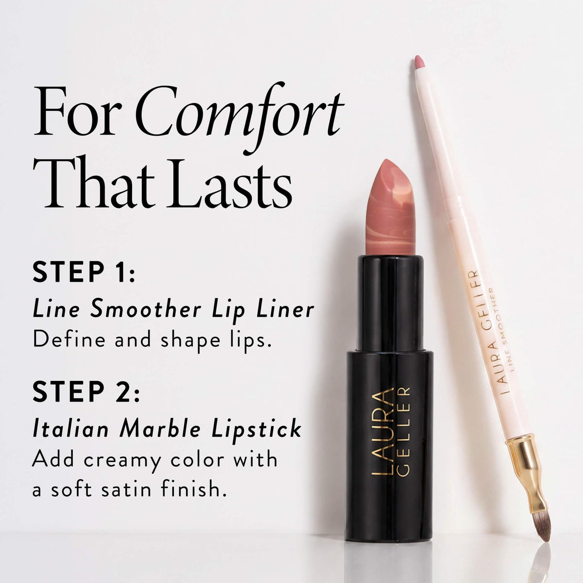 LAURA GELLER NEW YORK- Lápiz labial transparente de mármol italiano - Toffee de fresa - Hidratante y ligero - Vitamina E y aceite de ricino Ver