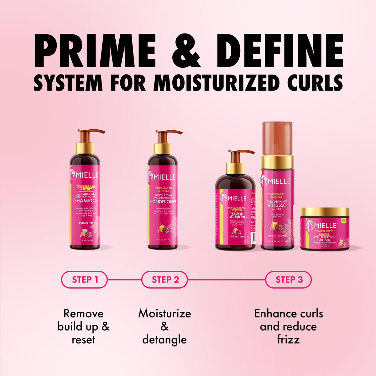 Mielle Organics Pomegranate & Honey Curling Custard 12oz