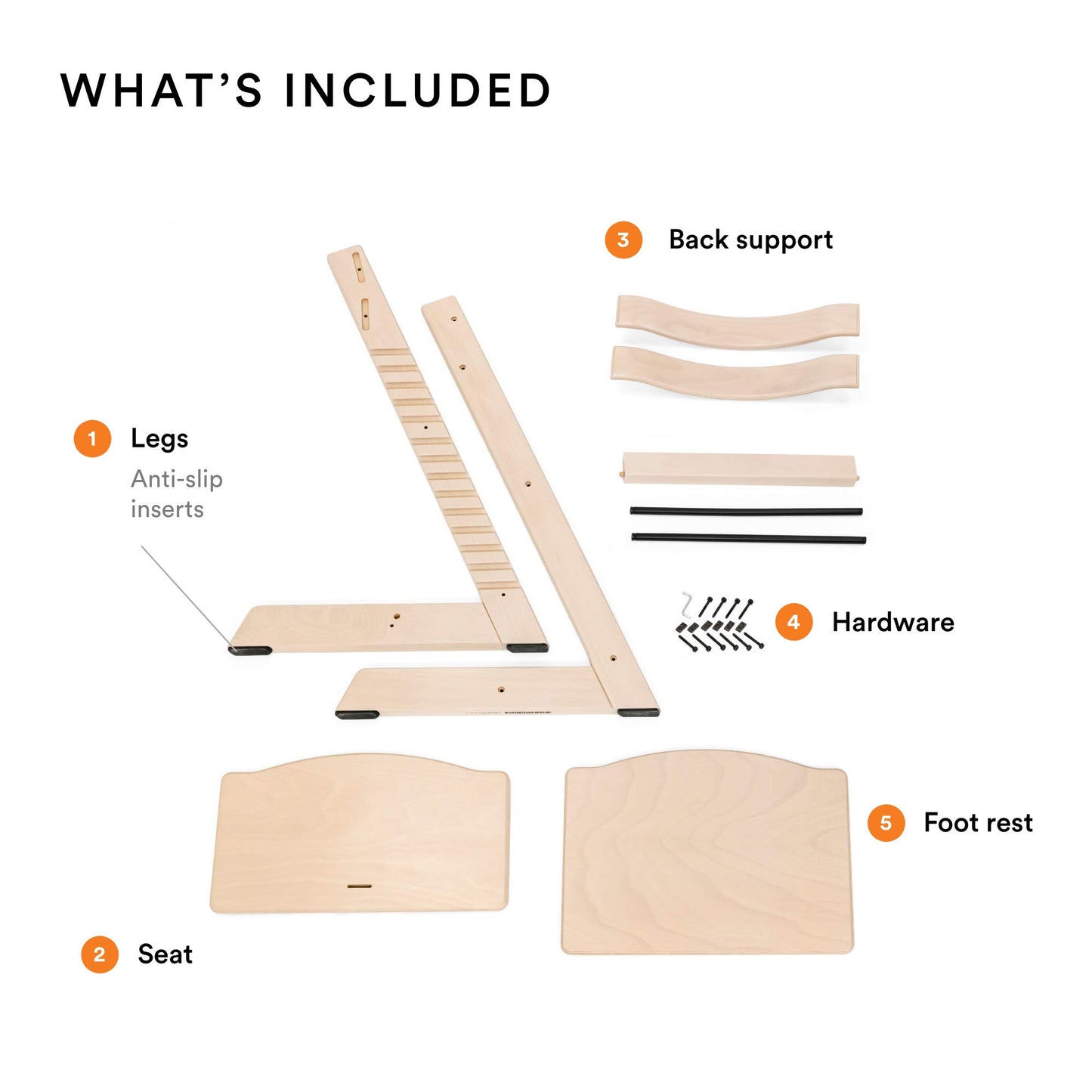 Silla Tripp Trapp de Stokke, Silla ajustable, evolutiva para recién nacidos, niños y adultos - Práctica, cómoda y ergonómica - Diseño atemporal (Fresno Natural)