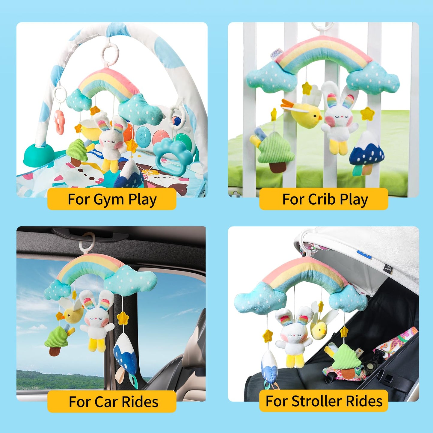 auby Cozy Bunny - Juego de Regalo calmante para recién Nacidos