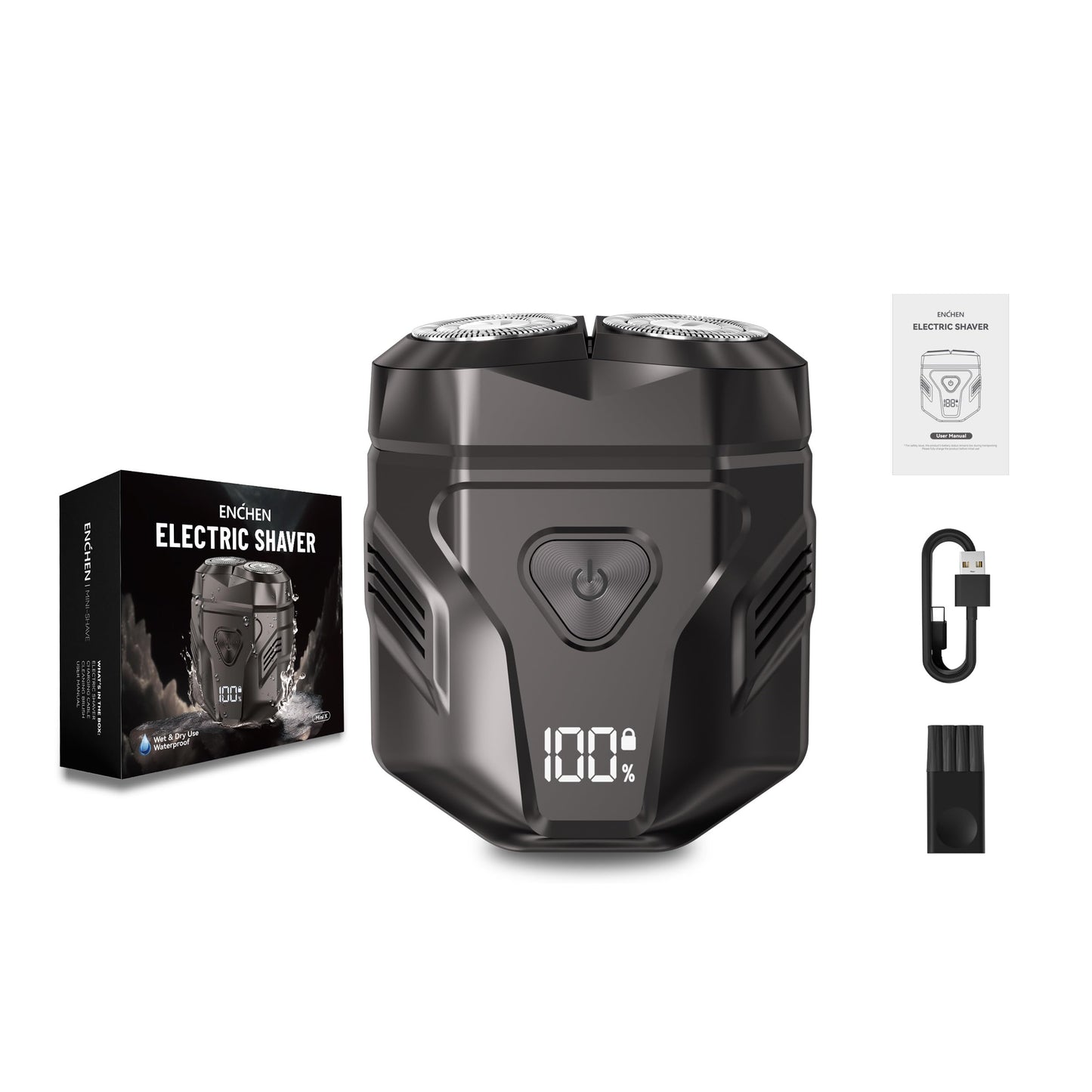 Mini Rasuradora Eléctrica Afeitadora Hombre Barba Trimmer, Ipx7 Impermeable