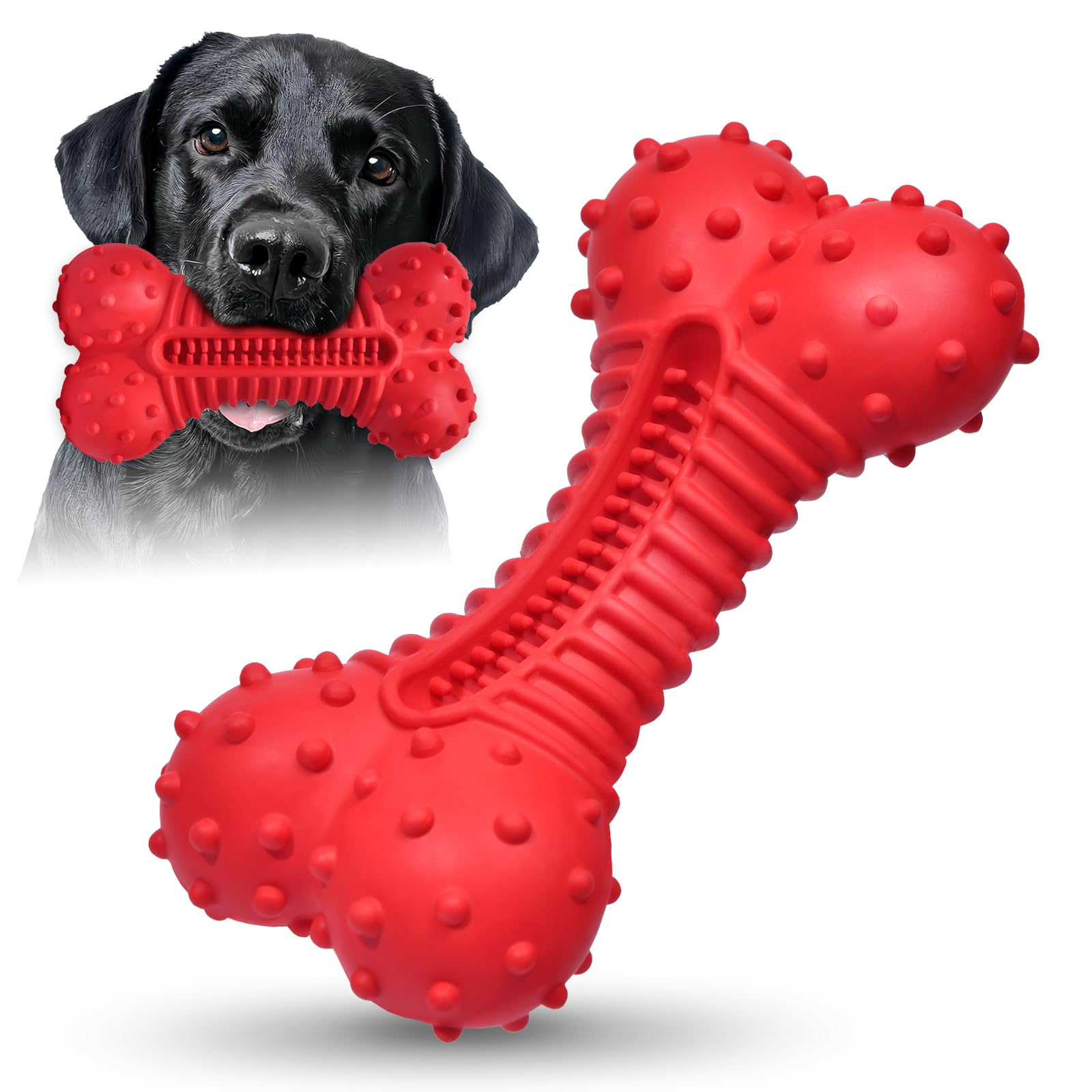 Juguete para Perros Ouilter Hule Resistente para Masticadores Agresivos