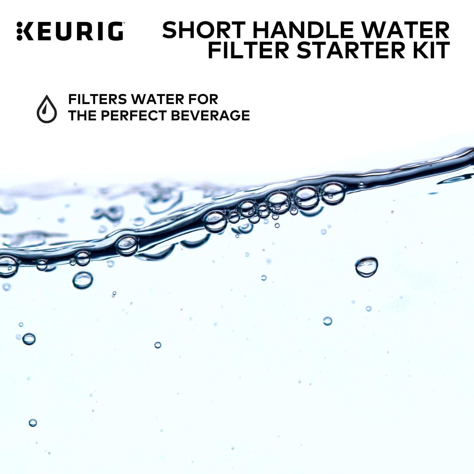 Keurig - Kit de iniciación de filtro de agua, depósito trasero, 1 unidad (paquete de 1), color blanco