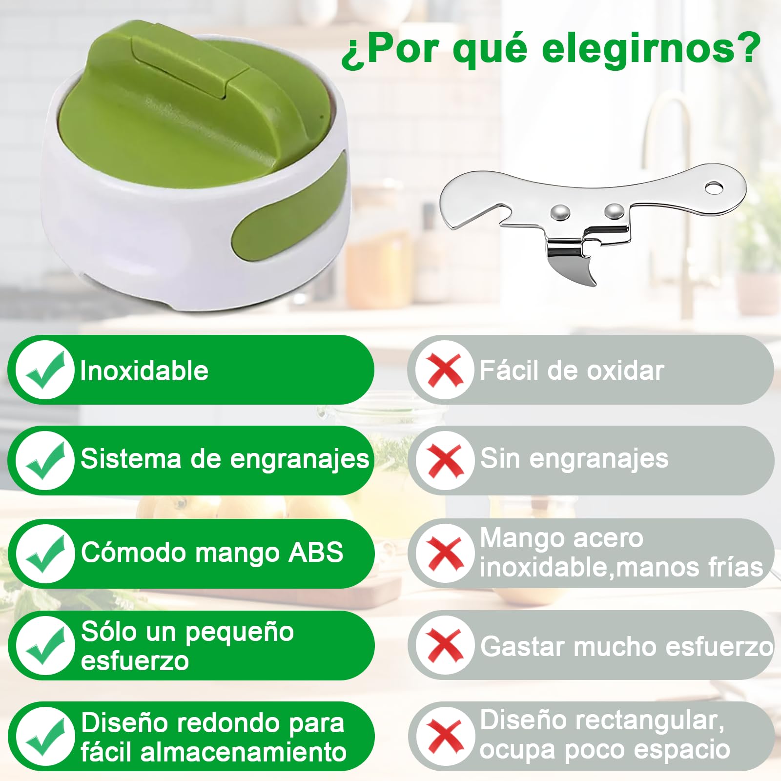 Compact can opener, stainless steel can opener, sharp stainless steel cutting wheel, easy to use, suitable for various occasions such as kitchen, cooking, party, camping, outing, etc