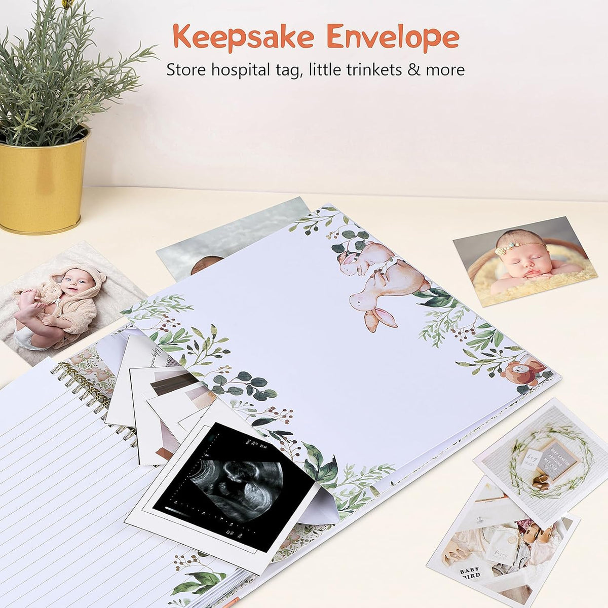 Libro de Recuerdos para Bebés Unisex Nuestro Pequeño Milagro 248 Páginas de Color Ideal para Padres Nuevos