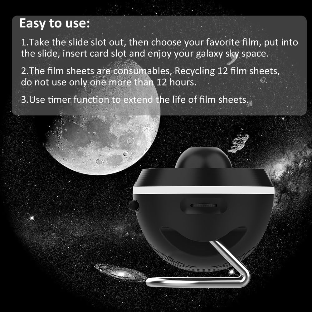 Galaxy Projector Pro para recámara, proyector de planetario de estrella, proyector de planetario 13 en 1 con efecto meteorito, lámpara LED de galaxia espacial, luces nocturnas, decoración de
