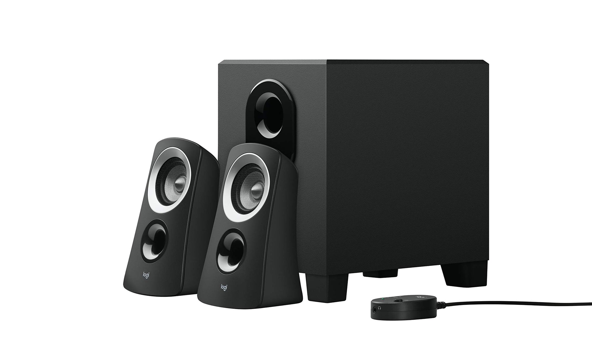Logitech Z313 - Set de Bocinas (Universal, De 2 vías, Corriente alterna, Alámbrico, 81 x 89 x 146 mm, 220 x 150 x 228 mm)