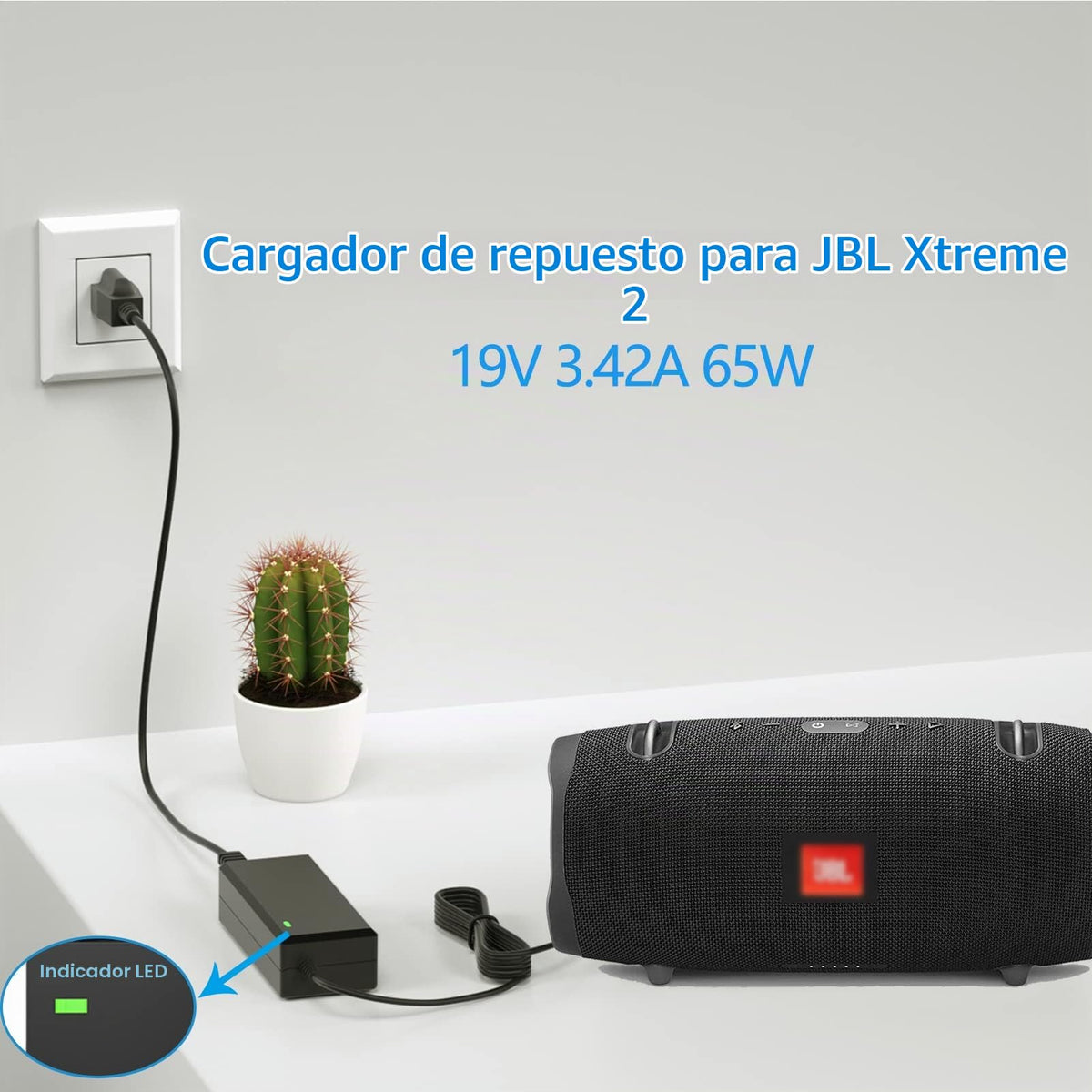 Cargador JBL Boombox Xtreme Negro Impermeable para Altavoz Bluetooth