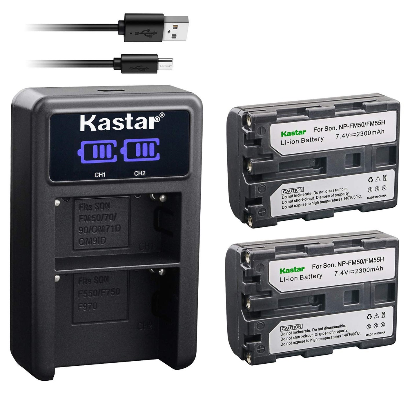Batería y Cargador Dual LCD Kastar Negro para Sony CCD-FRV DCR-PC DCR-TRV DCR-DVD DSR-PDX GV HVL Series Camera Camcorder